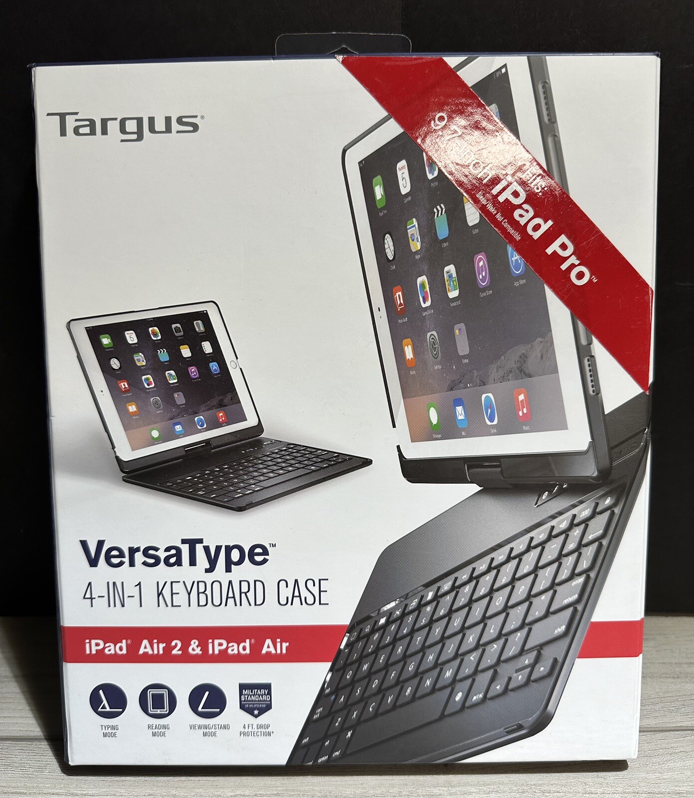 Targus VersaType 4-in-1 Power Bank Keyboard Case iPad Air 2 & iPad Pro 9.7"