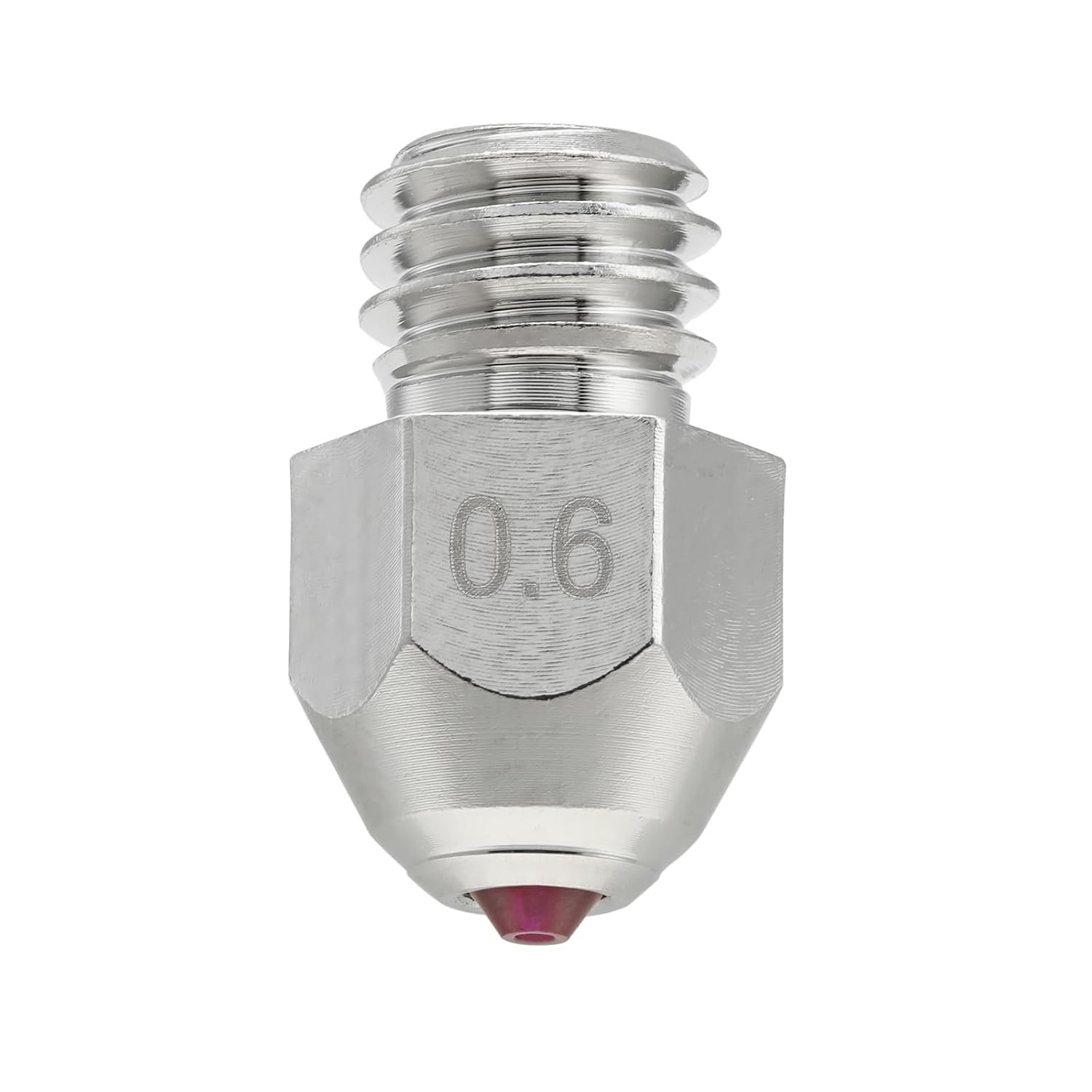 Ruby Tip MK8 Nozzle 0.6Mm for Ender 3, CR-10, Elegoo Neptune 3, Sovol SV06 3D Pr