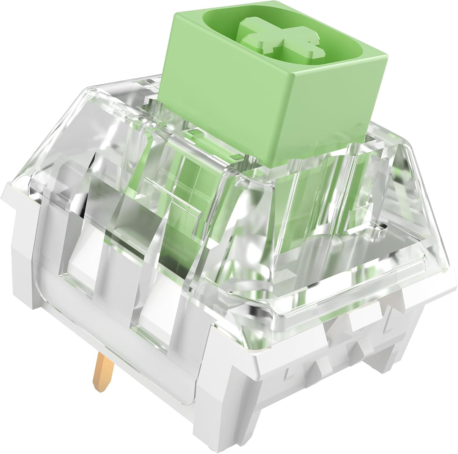 Kailh Box Jade Switches for Mechanical Gaming Keyboard,3-Pin 50Gf Clicky/Lubed/D