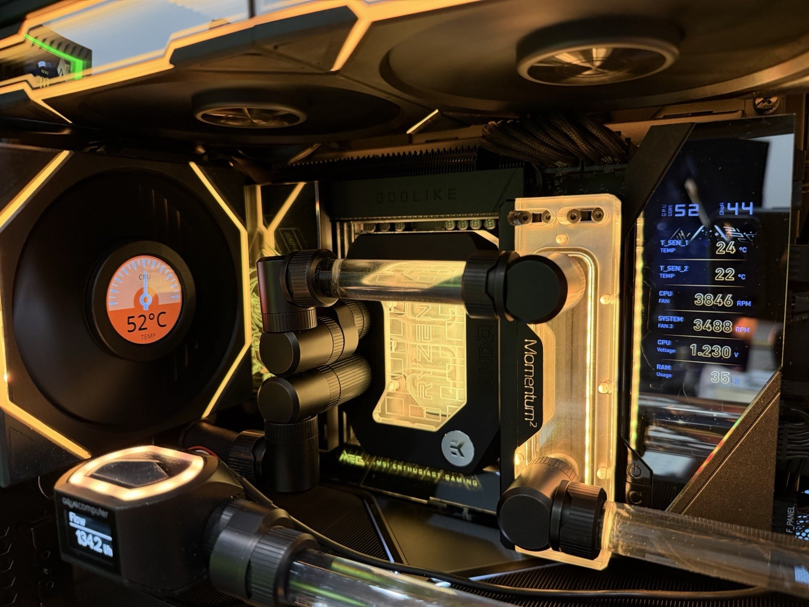 EKWB EK-Quantum Momentum 2 Quad RAM Module Set, Digital RGB
