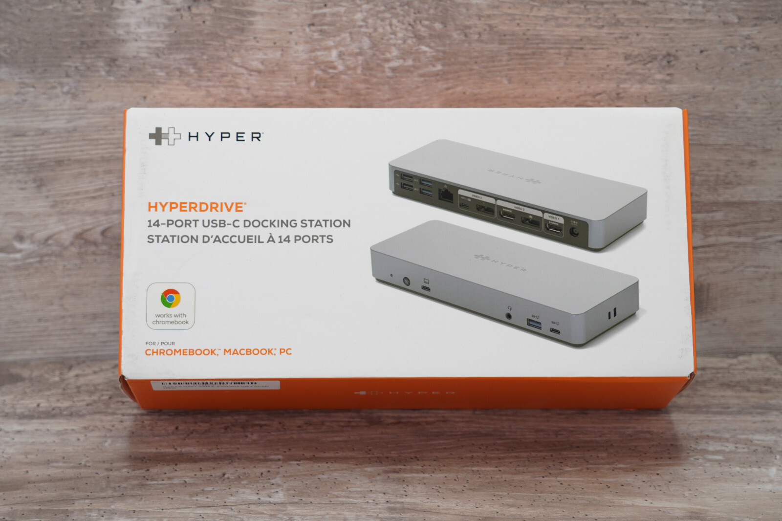 Hyper HD-GD1000 14-Port USB-C Docking Station NEW OPEN BOX