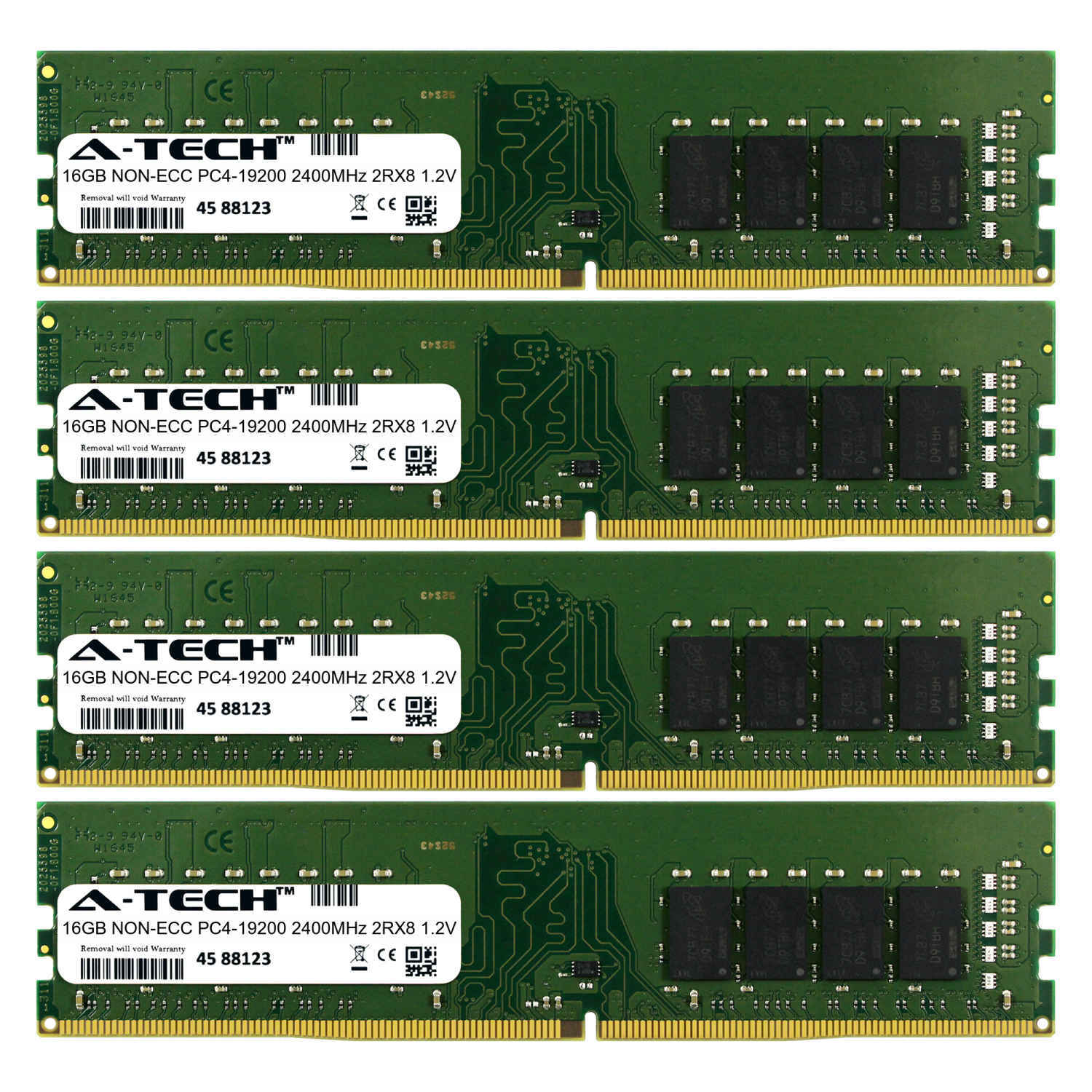 64GB 4 x 16GB DDR4-2400 Memory RAM for DELL PRECISION 3420 3430 3620 3630 Towers