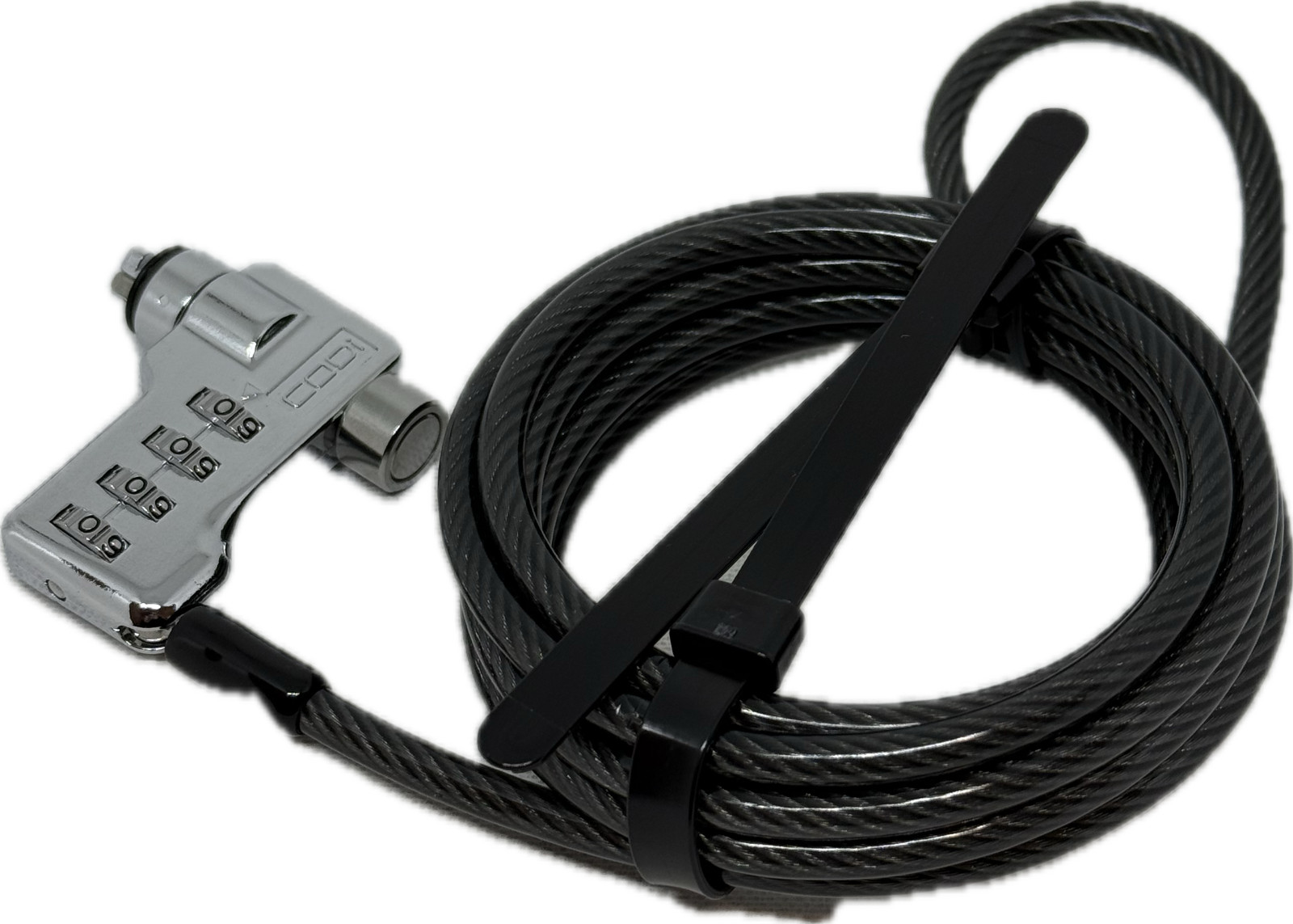 CODI A02003 4 DIGIT COMBINATION CABLE LOCK GALVANIZED STEEL 6 FEET LOT OF 7 NEW