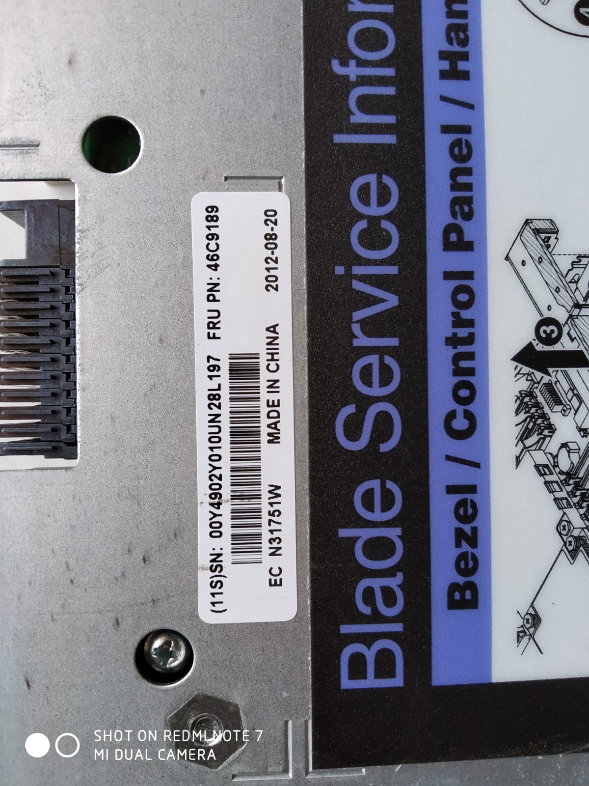 IBM 7876 F2A BLADECENTER HS22 BLADE SERVER / 2x Xeon E5620 CPU/ 6x 2GB RAM