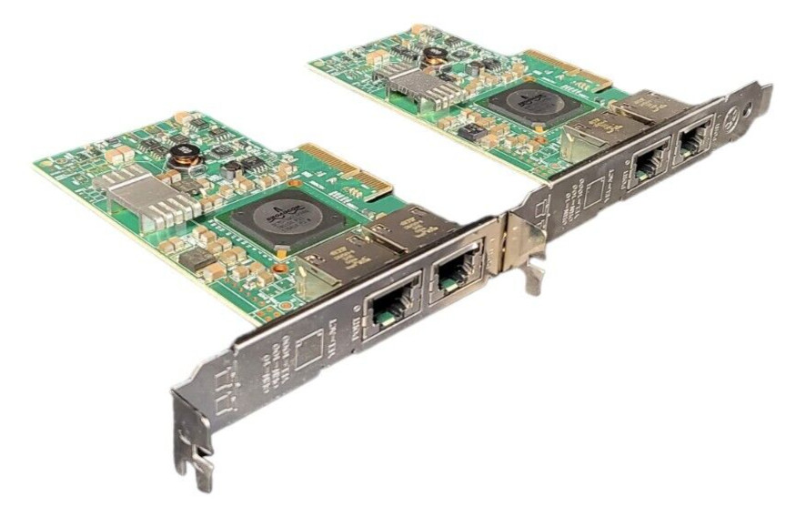 2 x IBM 49Y7947 Broadcom NetXtreme Dual Port 1GB Gigabit Ethernet NW Card PCIe