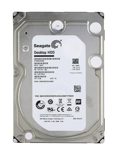 Seagate Hard Drive 5TB 7.2K SATA 3.5inch 6Gbps HDD ST5000DX000