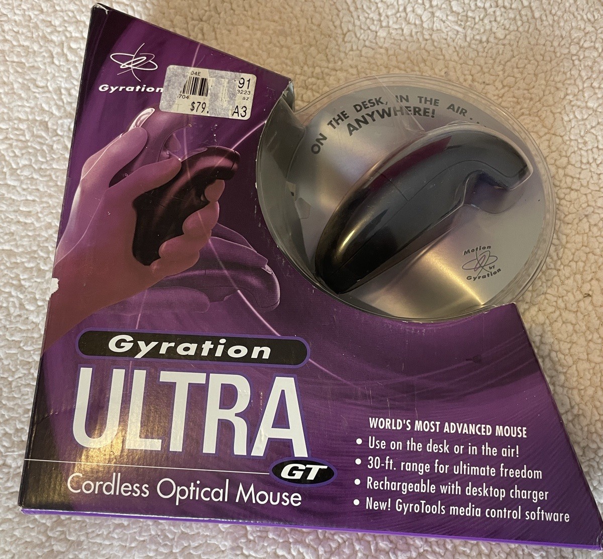 Gyration Ultra GT Cordless Wireless Optical Air Mouse