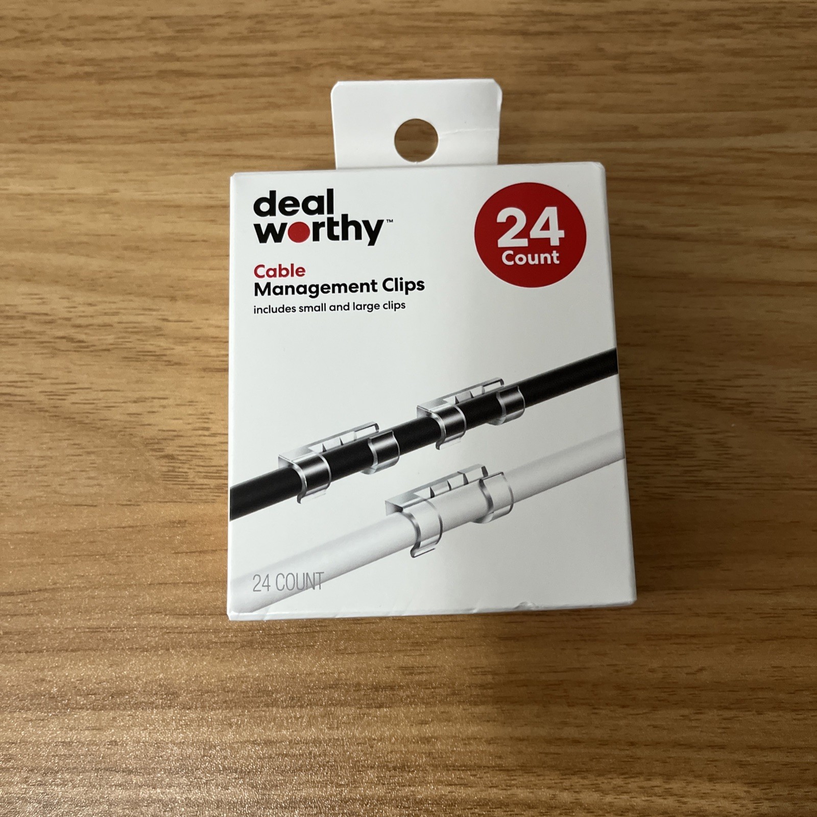 deal worthy Cable Management Clips 24ct