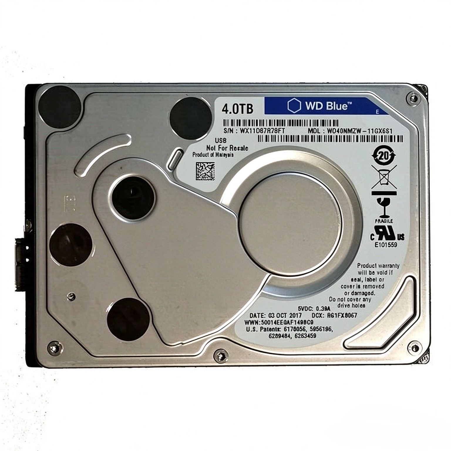 Western Digital WD40NMZW 11GX6S1 4TB 2.5" USB 3.0 Portable External Hard Drive