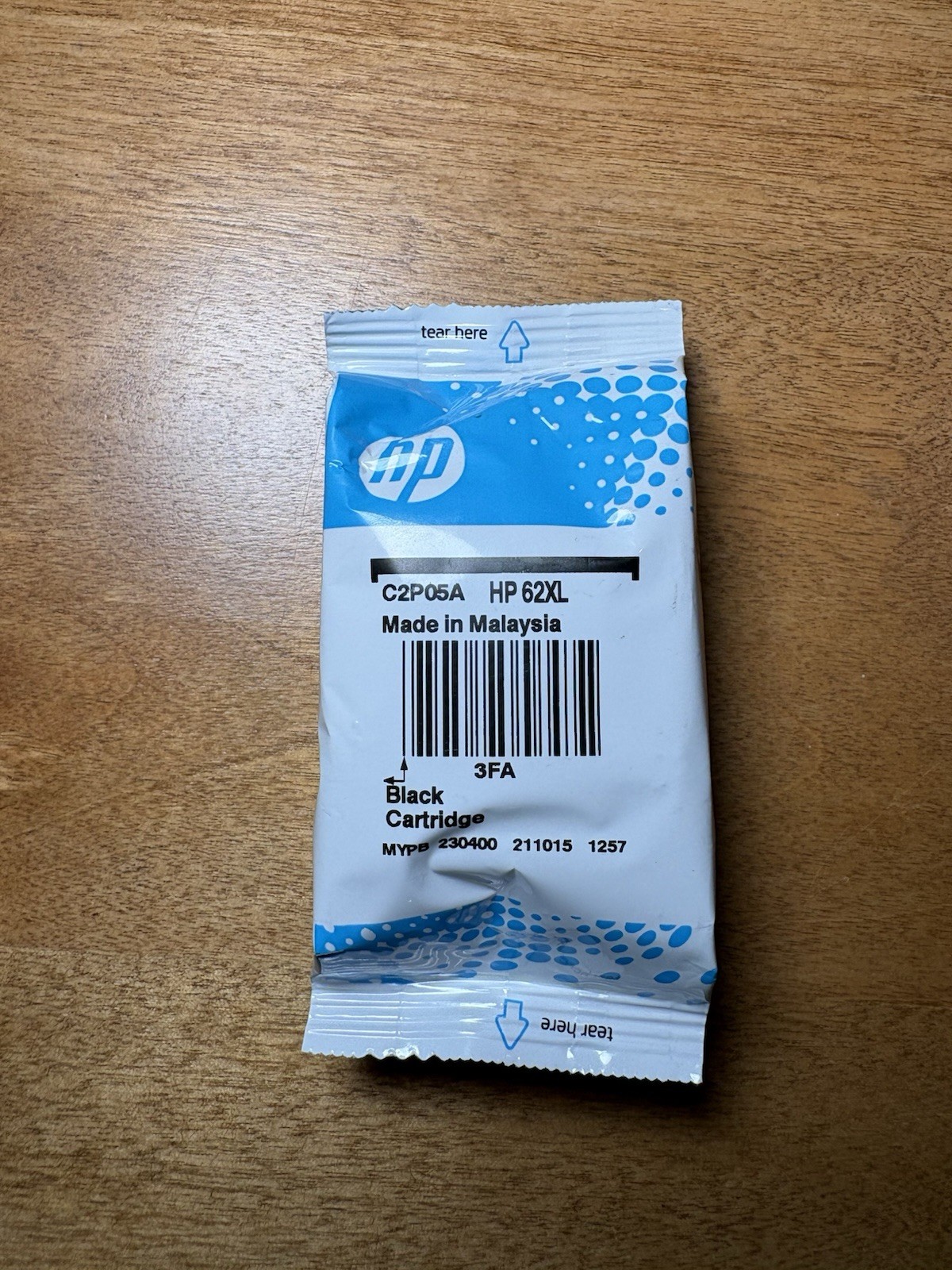 Genuine HP 62XL Black Ink Cartridge High Yield C2P05A New No Box Unknown Exp