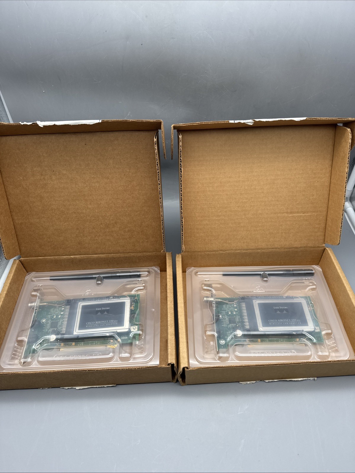 Lot of 2 Cisco Aironet 350 Series Card Wireless LAN PCI Adapter AIR-PCI352