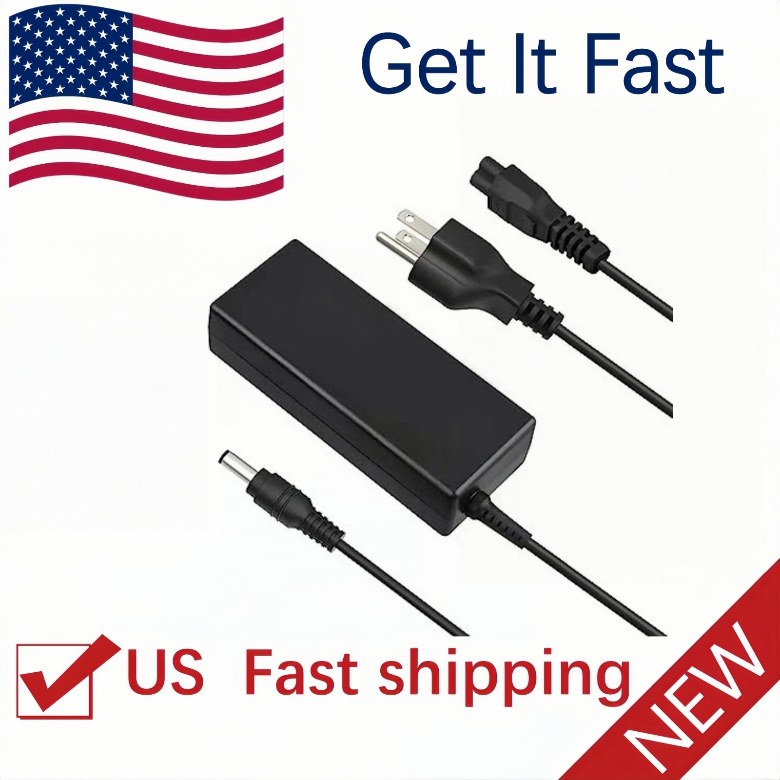 AC 100V-240V Converter Adapter DC 48V 2A 96W Power Supply Charger DC 5.5mm PSU