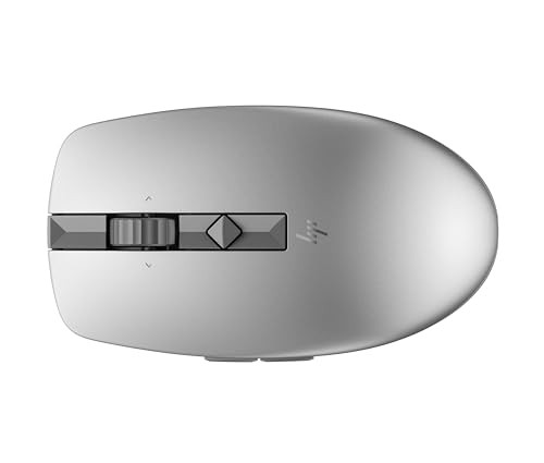 HP 710 Rechargeable Wireless Mouse Quiet Bluetooth Silver