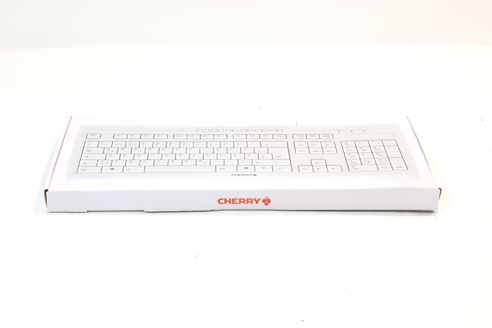 Cherry Stream 3.0 Pale Grey Wired Keyboard P/N: G85-23200ES-0/00 (Open Box)