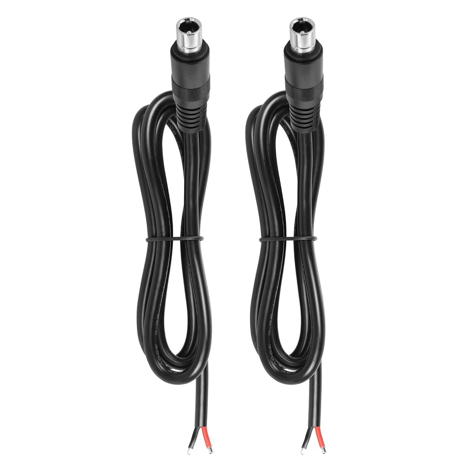 2 PCS DC8020 Connector Pigtail Cable, DC 8.0MM X 2.0MM Male Plug to Bare Wire Op