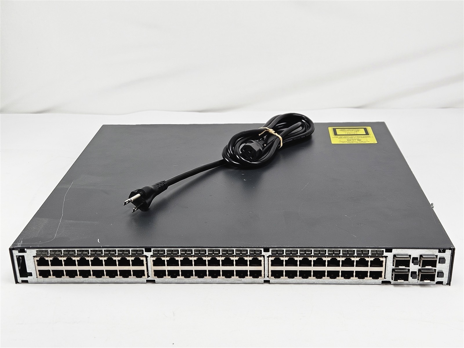 Cisco WS-C3750G-48PS-S 48-Port 10/100/1000 PoE Switch 4x SFP Missing Faceplate