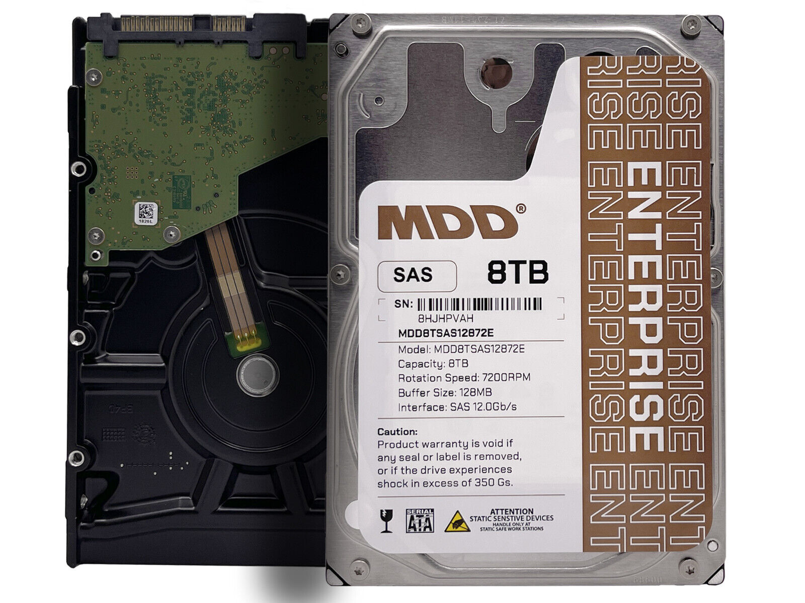 MDD 8TB 7200RPM SAS 12Gb/s 128MB 7200RPM 3.5inch Internal Enterprise Hard Drive