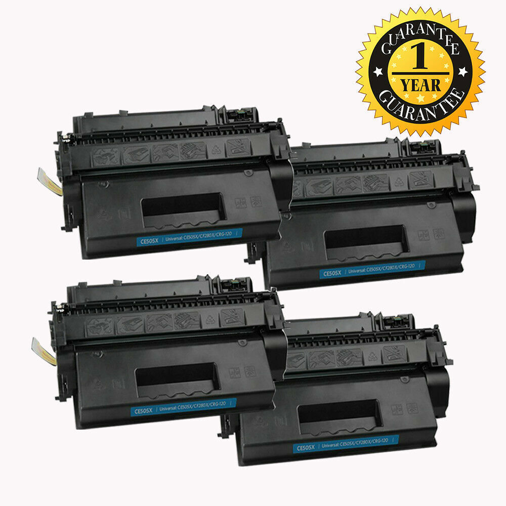 4PK CE505X 50X Toner Cartridge for HP 05X aserJet P2055dn P2055X P2050 P2055