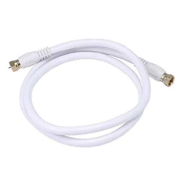 Monoprice Coaxial Cable,RG-6,3 ft.,White 4057 Monoprice 4057 844660040576 White