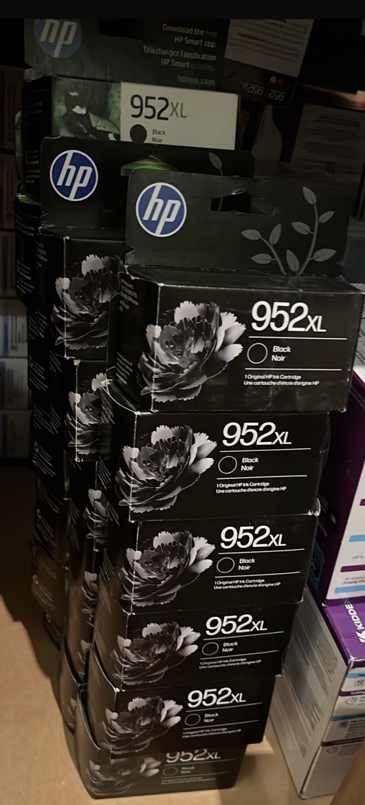 HP 952XL Black Ink Cartridge F6U19AN - Genuine, OEM, Sealed - FRESH