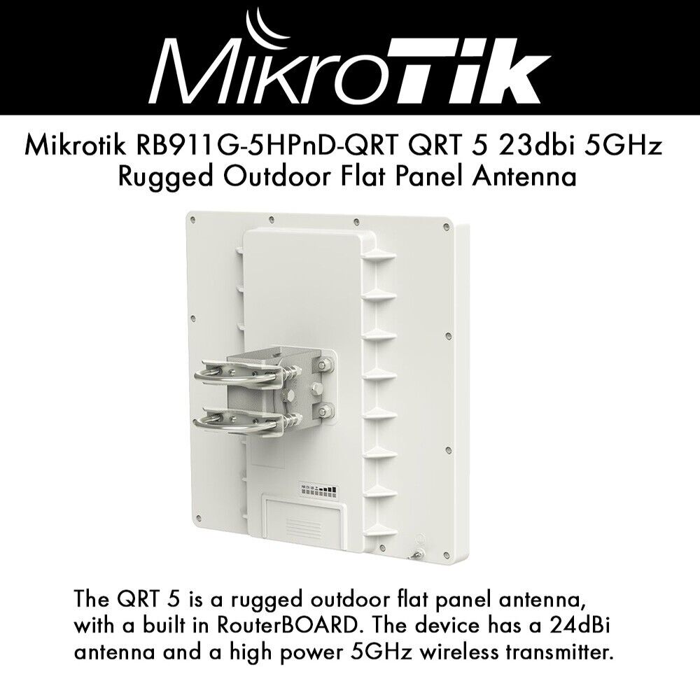 MikroTik RB911G-5HPnD-QRT 5GHz QRT 600MHz 64MB 24dBi 11an Outdoor