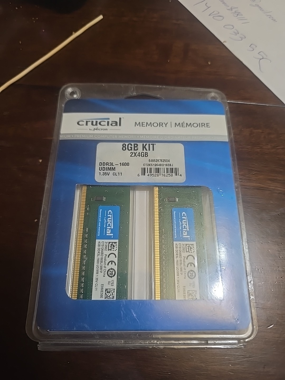Crucial Ballistix Sport 8GB Kit (2x4GB) DDR3-1600 UDIMM NEW Sealed