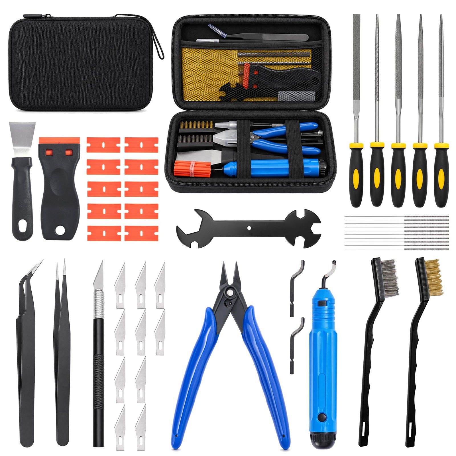 46Piece 3D Printer Accessories, 3D Printer Tool Kit for Cleaning & Removal