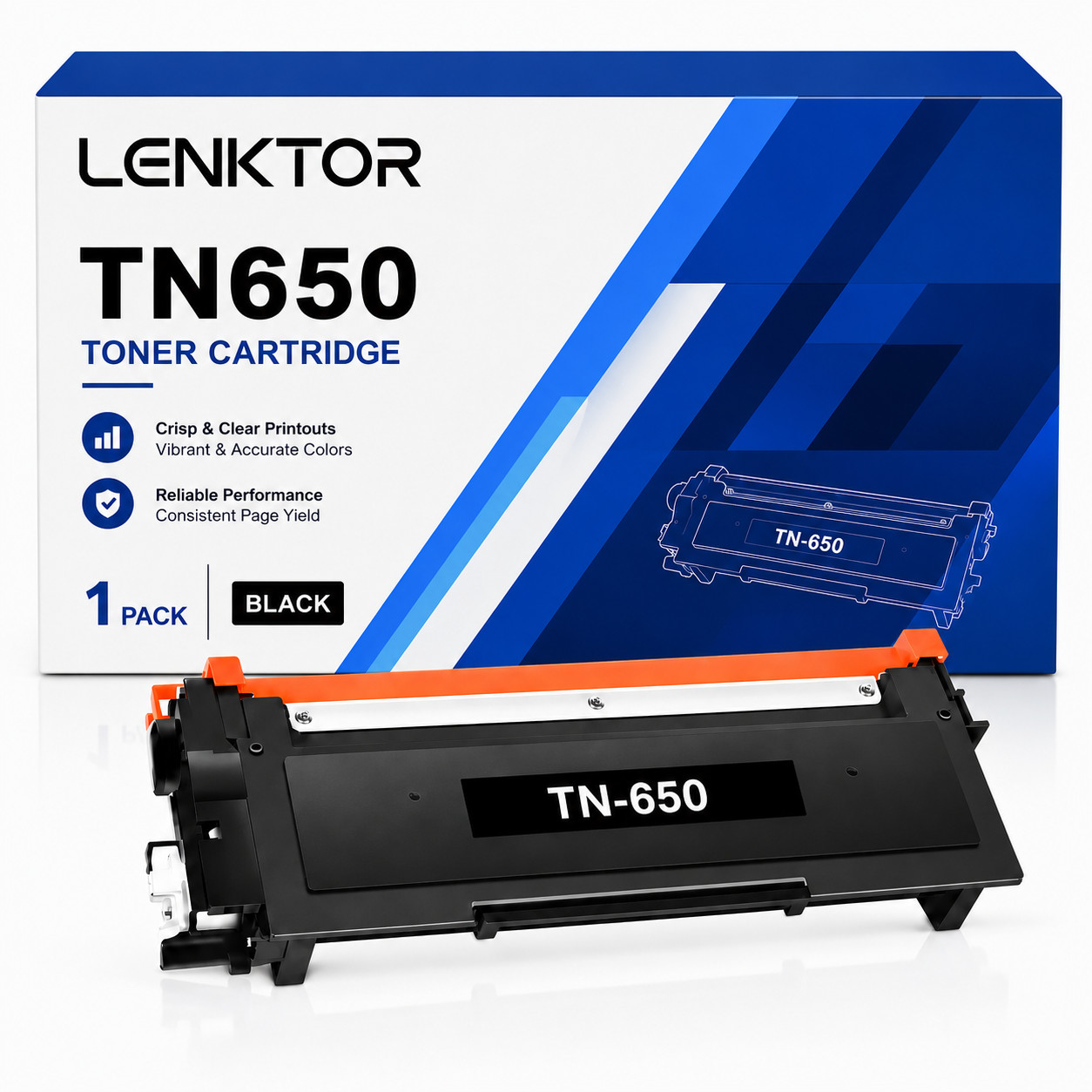 TN650 1PK BK Toner Cartridge for HL-5340D HL-5350DN HL-5370DW HL-5380DN DCP-8080