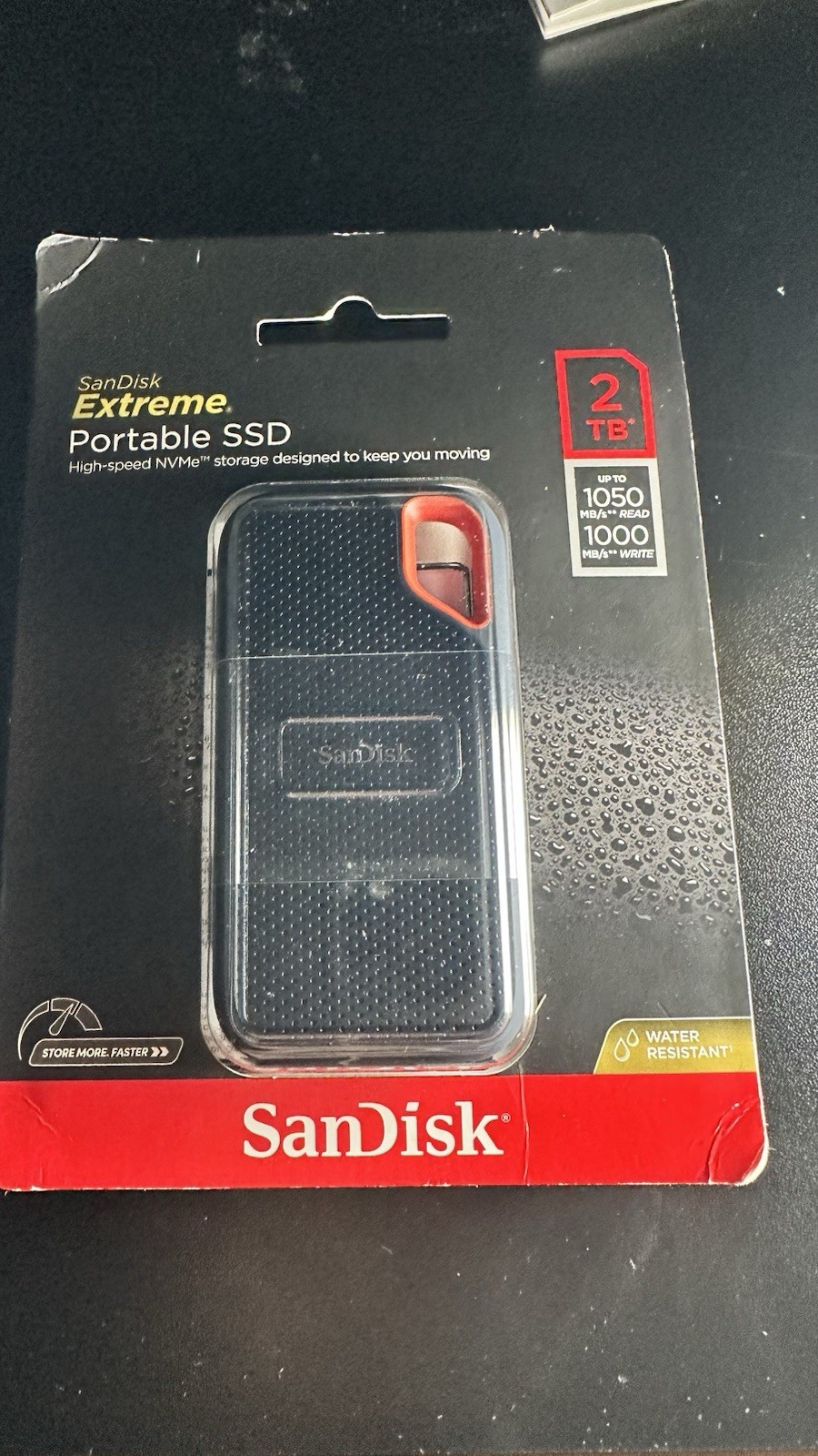SanDisk Extreme 2TB NVMe Portable External SSD (SDSSDE61-2T00-AT) (NISB)