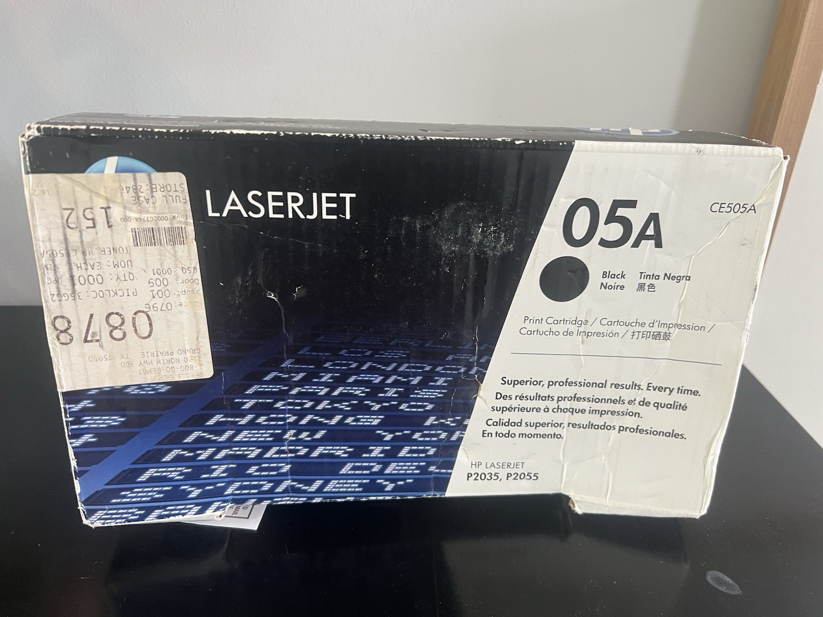 New GenuineHP 05A CE505A Black Toner Cartridge LaserJet Sealed Box