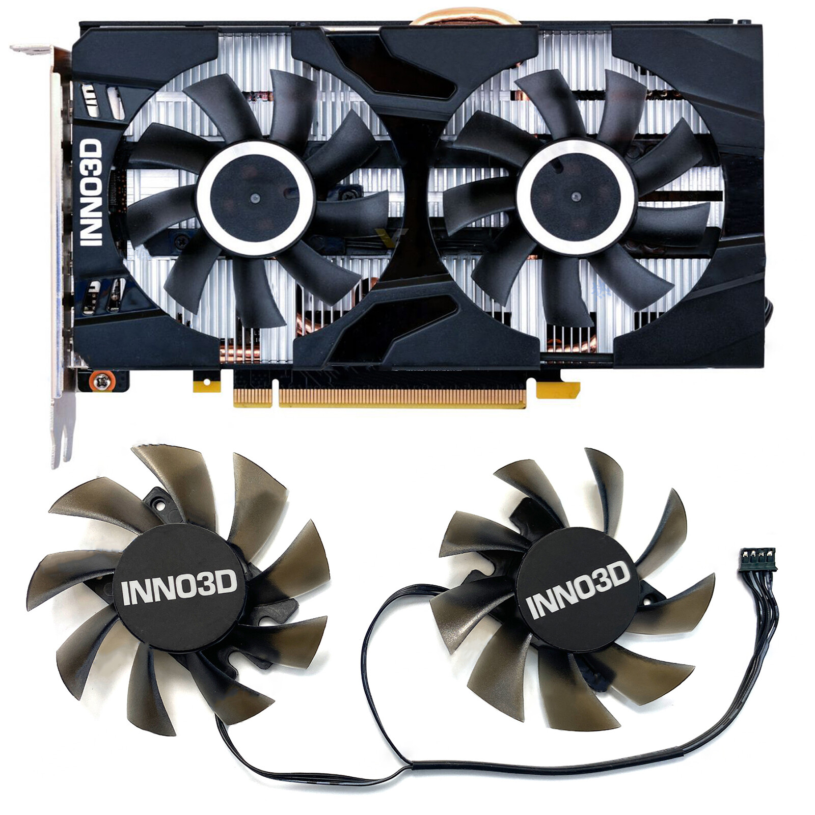 Replace Cooling Fan CF-12815S for INNO3D P106-100 GTX1660 1660ti Graphics Card