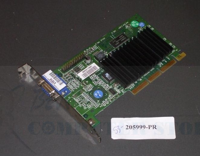 Nvidia Compaq 182757-001 16MB AGP Video Card 180-P0009-0000-C03