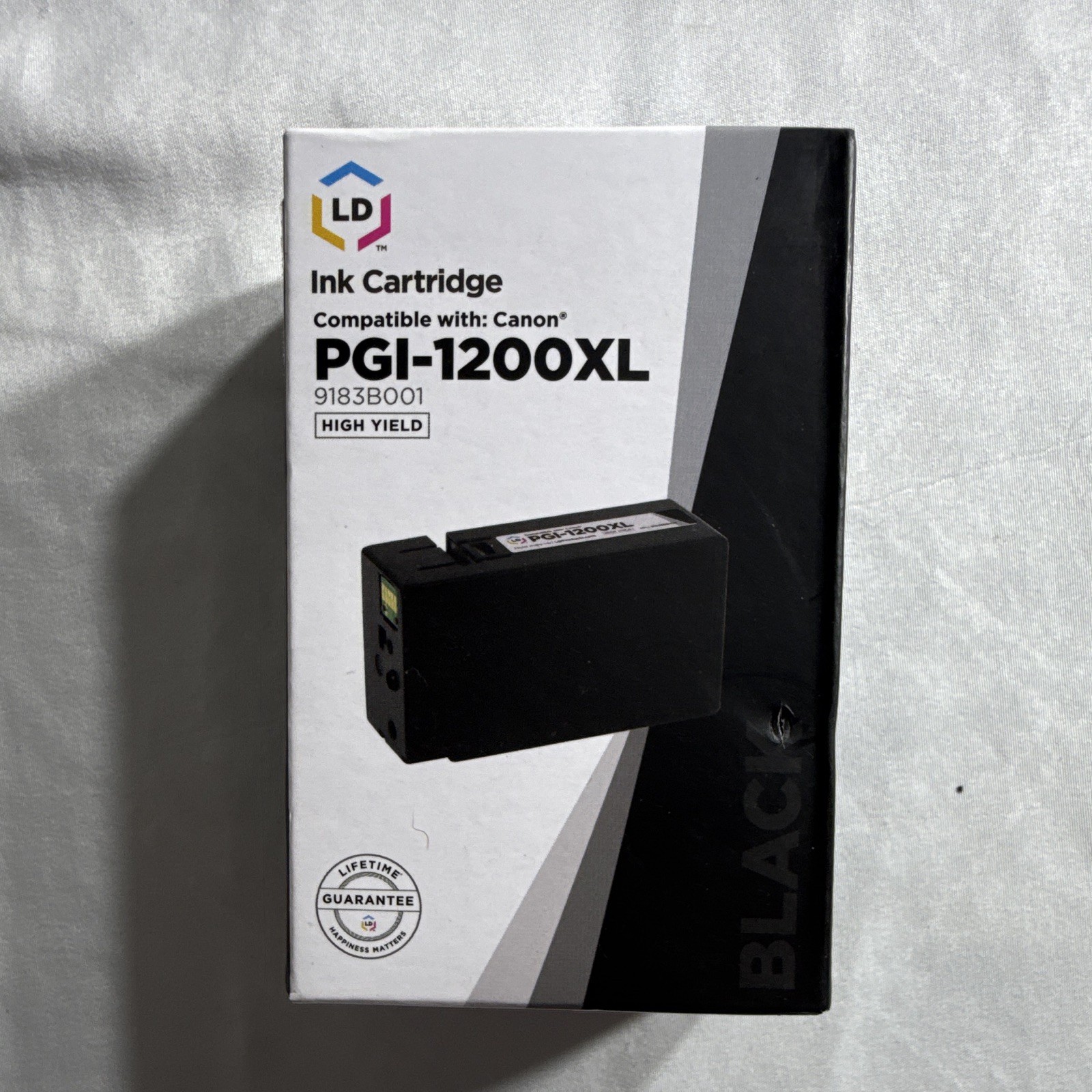 LD Ink Cartridge Black PGI-1200XL New In Box High Yield