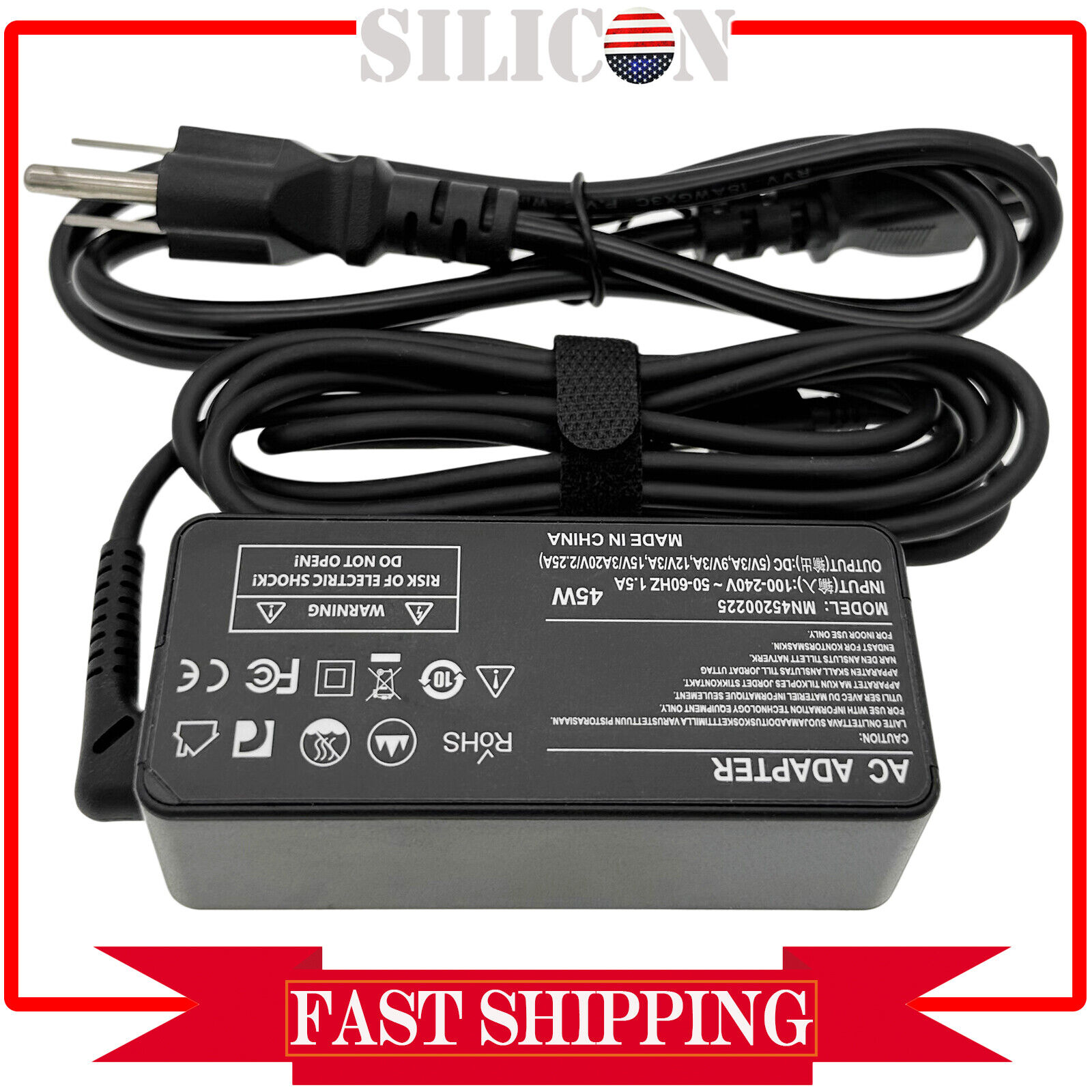 AC Adapter For ASUS Chromebook Flip C434 C434TA-DH342T 45W USB-C Type-C Charger