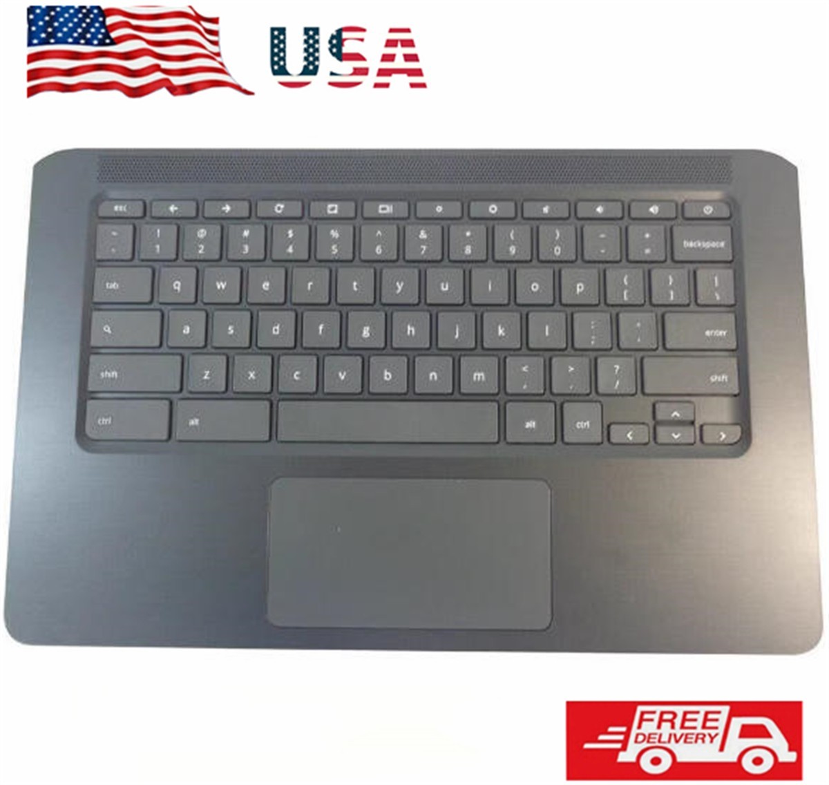 L62440-001 New For HP Chromebook 14A G5 Palmrest US Keyboard & Touchpad OEM USK
