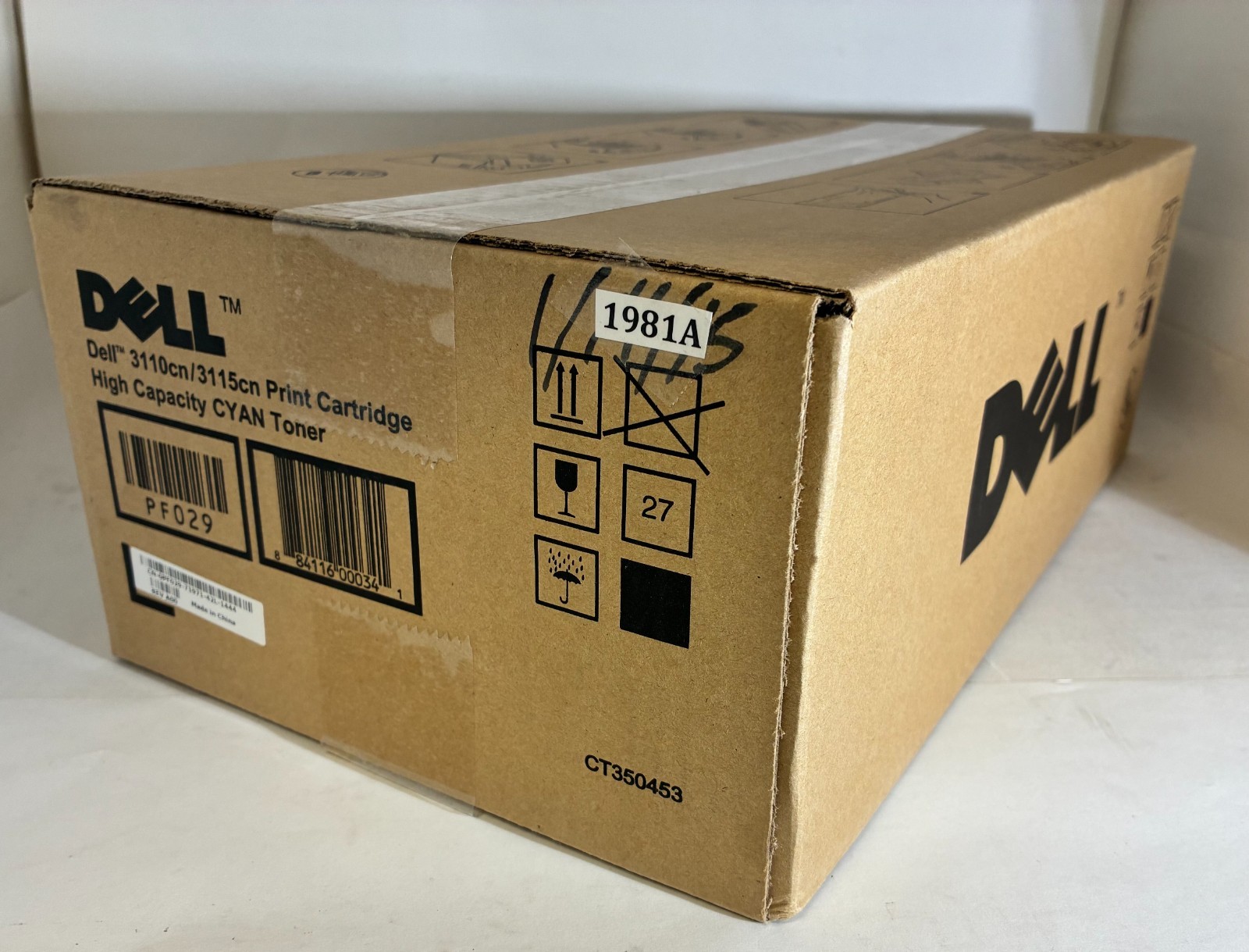 New Genuine Dell Cyan High Yield 3110CN/3115CN Toner Cartridge PF029