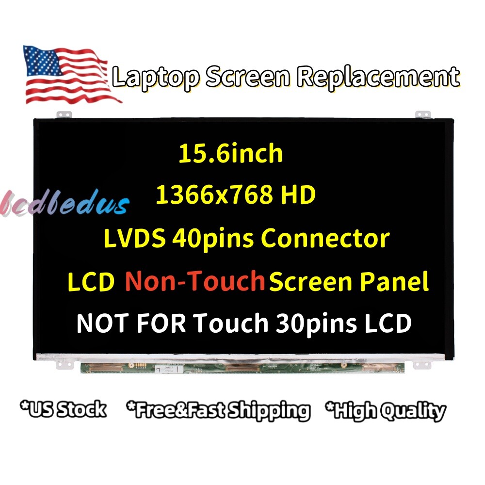 Replacement Screen For LTN156AT30-T01 HD 1366x768 40 Pins LCD LED Display 15.6''