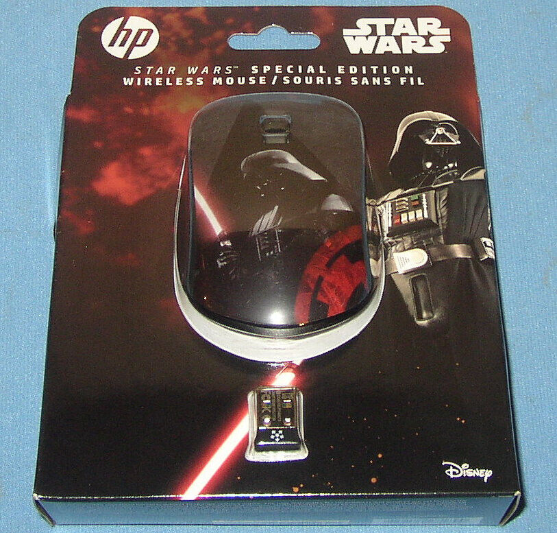 Rare HP Star Wars Darth Vader Special Edition Wireless Mouse *New in Sealed Box*