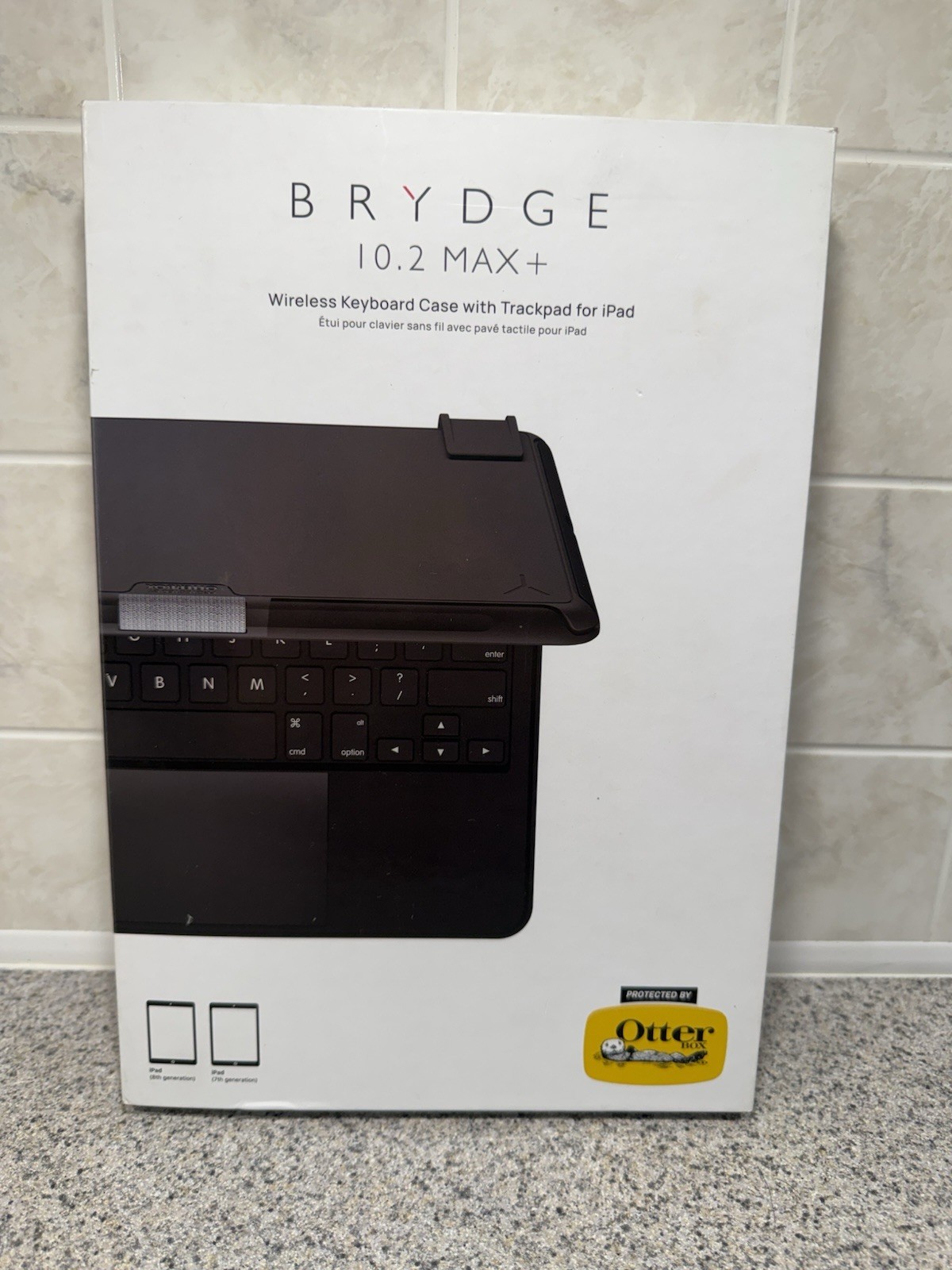 Brydge 10.2 MAX+ Bluetooth Backlit Keyboard Case w/ Trackpad for iPad 7th/8th