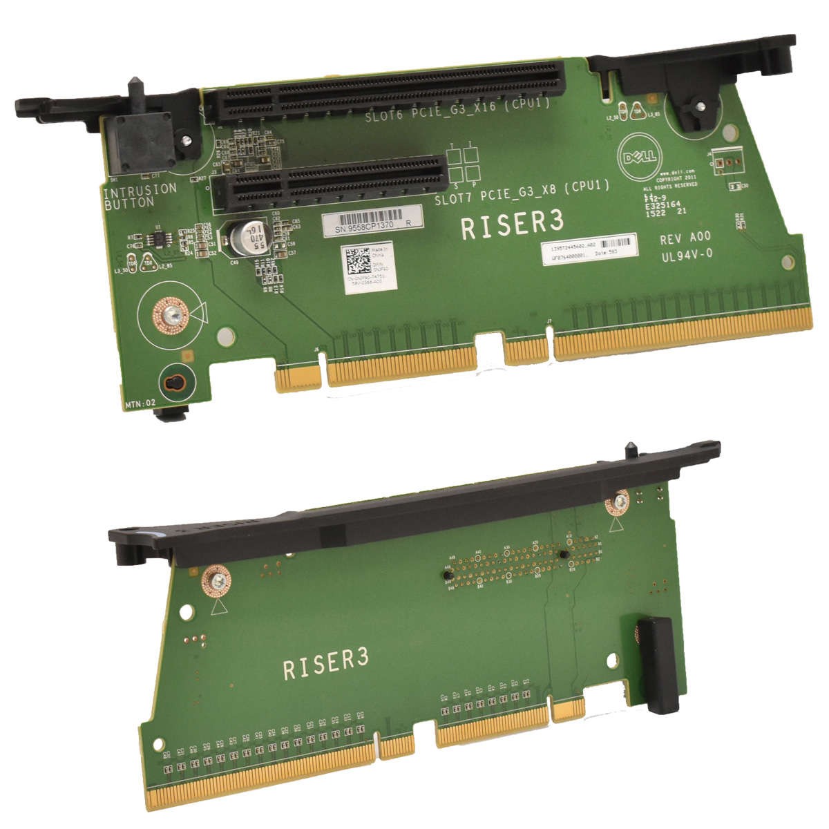 DELL 0NJF90 Riser 3 Board PCIe x16 3.0 PCIe x8 for PowerEdge R820 Server