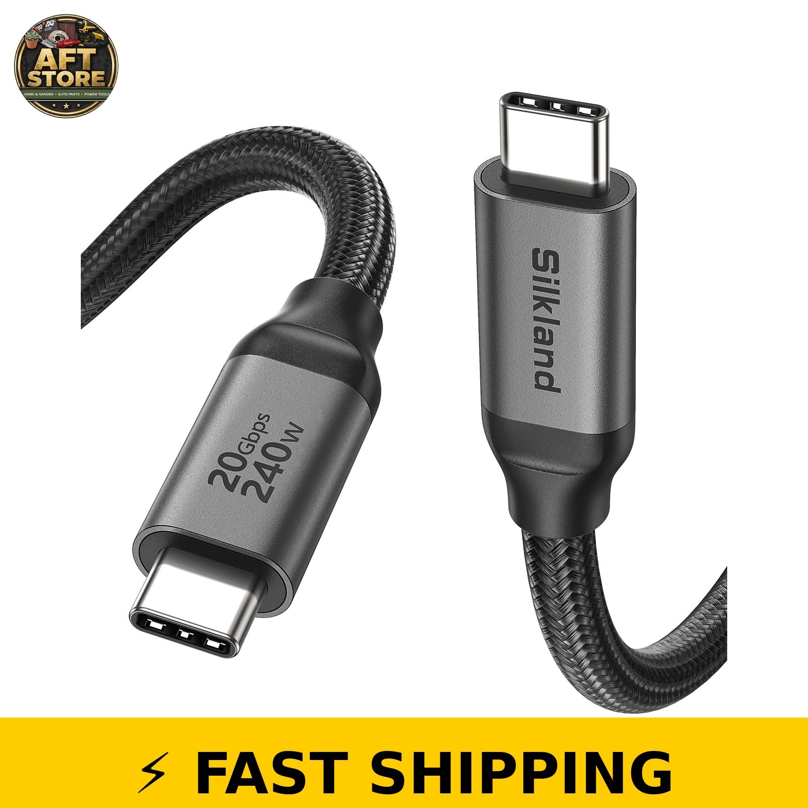 Silkland USB C Monitor Display Cable 3.3FT 4K@144Hz/8K Compatible