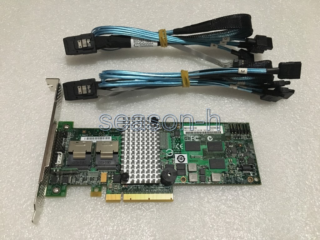 NEC LSI 9264-8i 6GB PCI-E RAID CONTROLLER 256M RAID5/6+Amphenol SFF-8087 cable