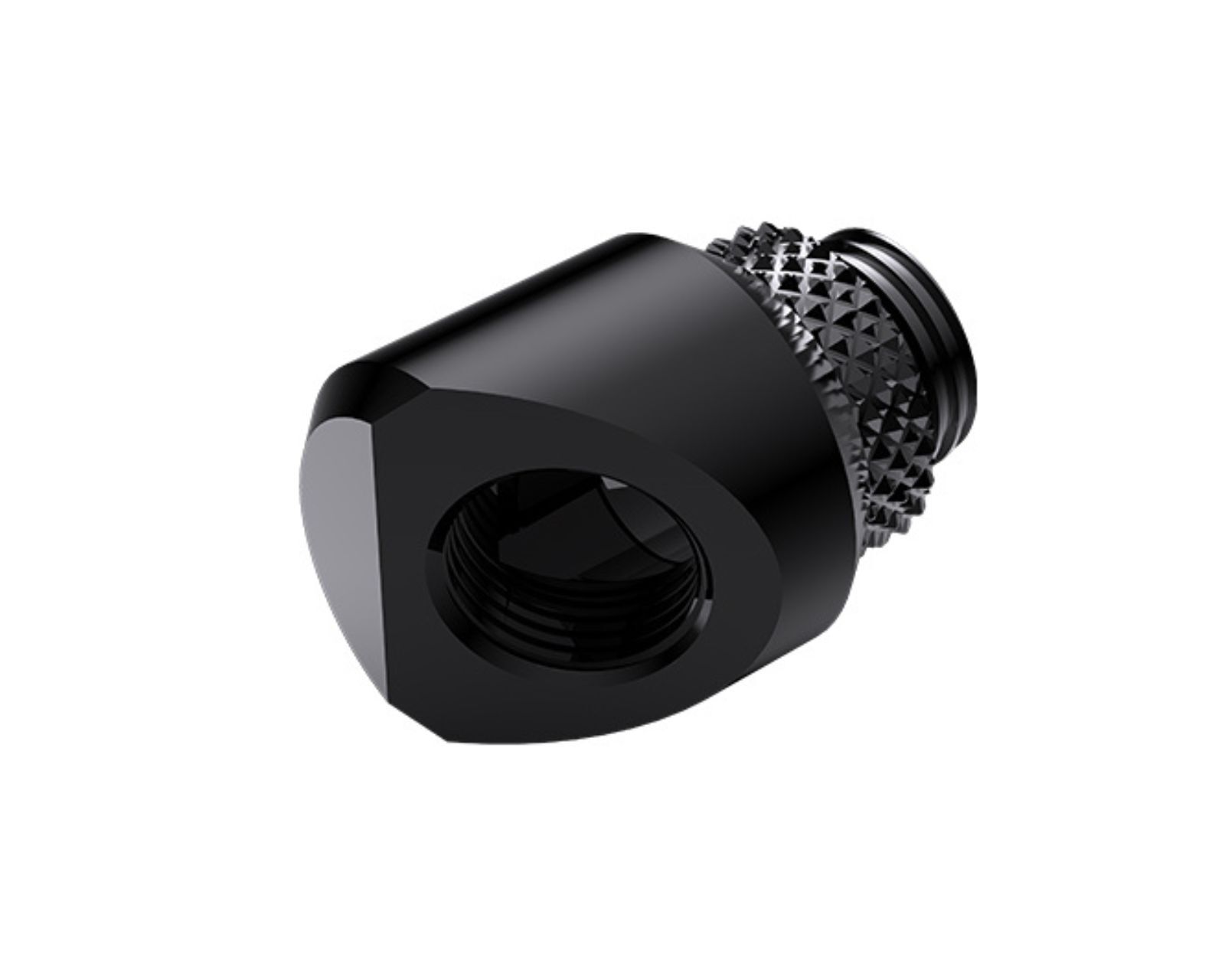 Bykski G 1/4in. Male to Female 360 Degree Rotary Elbow Fitting - 45 Degree An...
