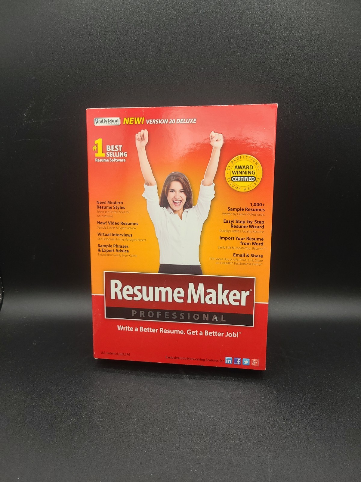 Resume Maker Professional Deluxe 20 PC NEW