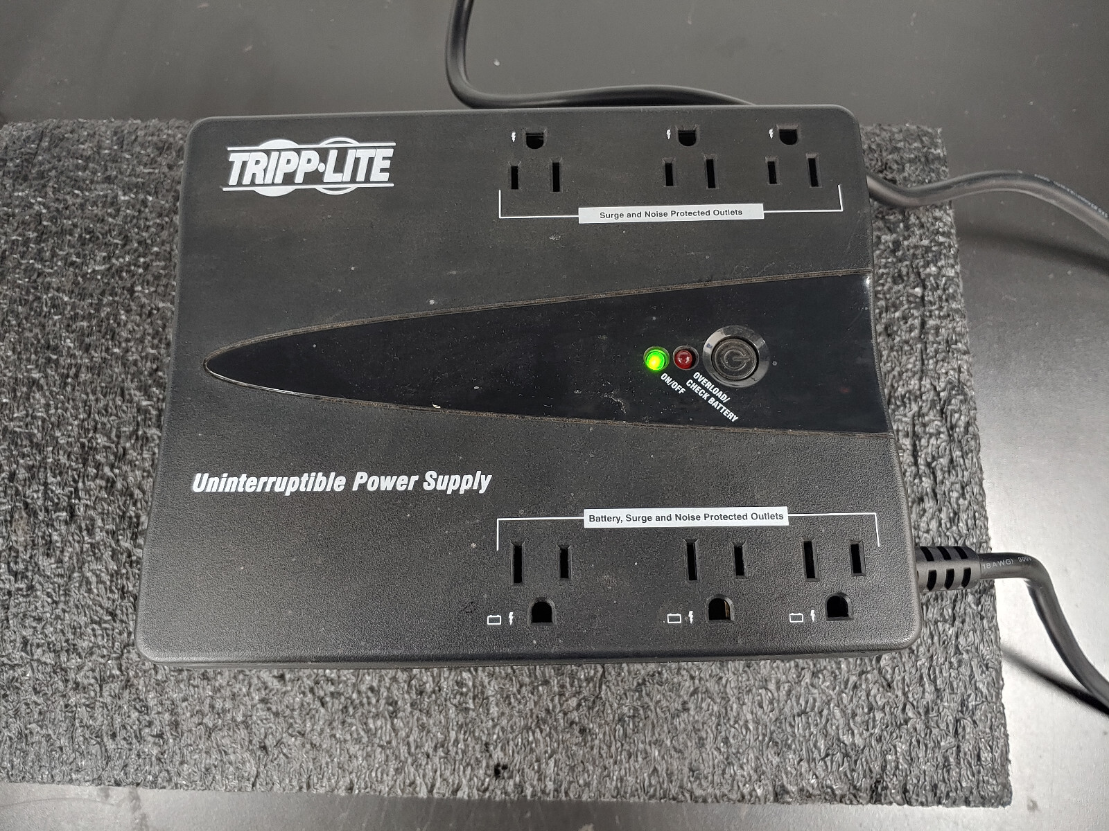 TRIPP LITE BC350 120V 350VA 6 Outlets Uninterruptible Power Supply No Battery