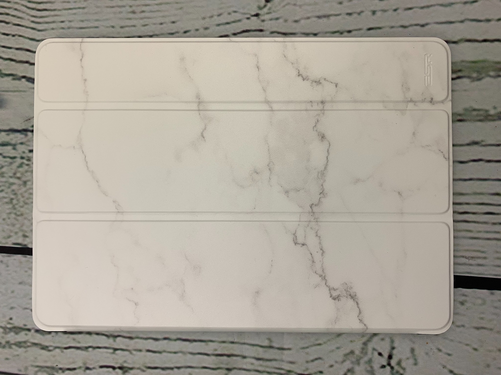Fits iPad 9.7 Inch Case White Marble Smart Case