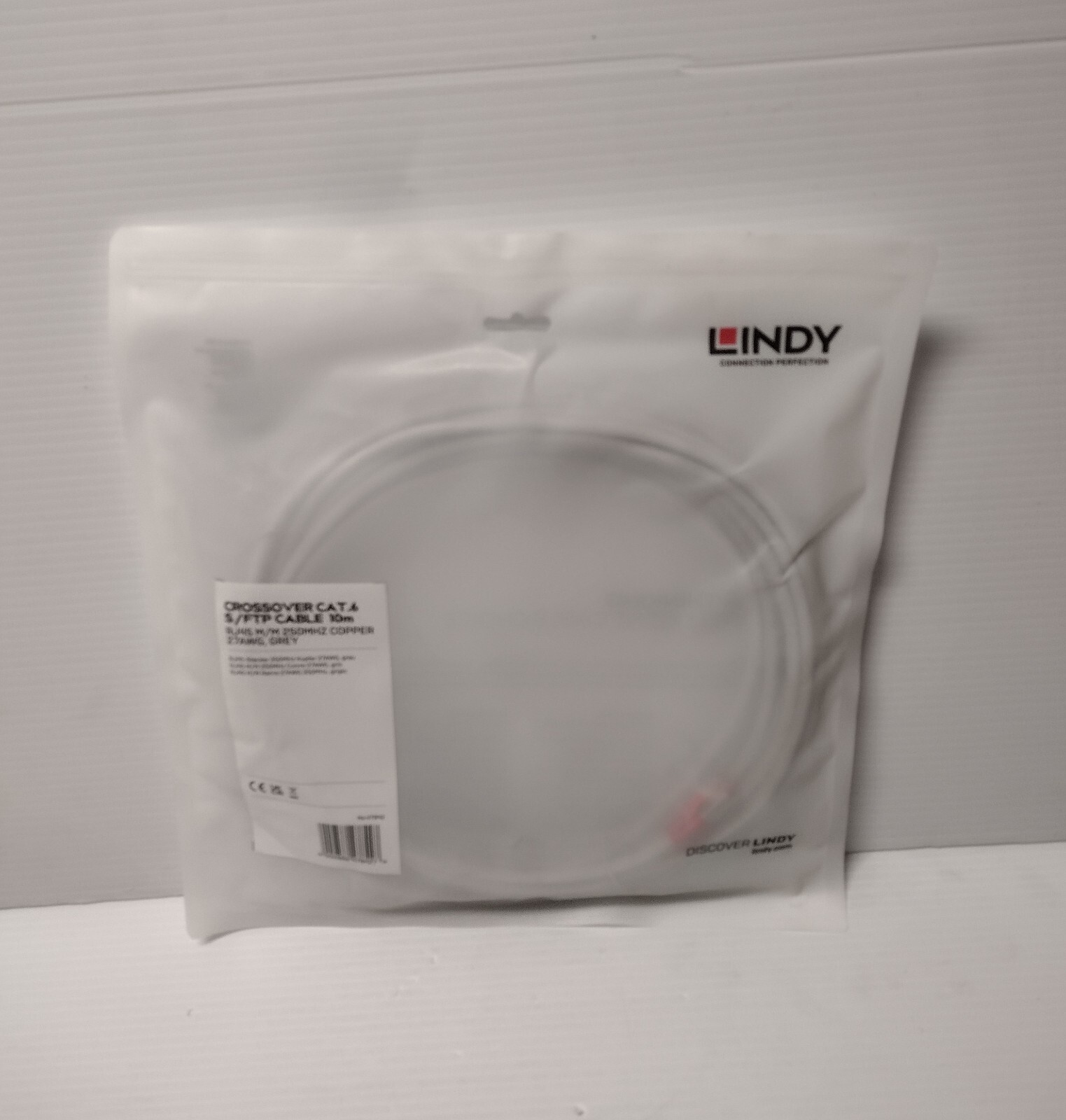 LINDY 10m Cat.6 S/FTP Network Cable, Grey