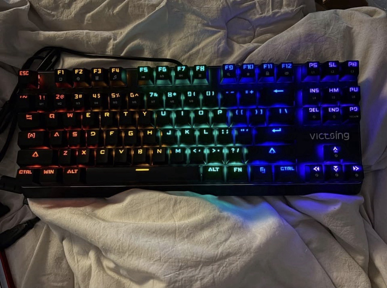 Mechanical Keyboard RGB Color Led VICtsing Gaming Keyboard USB Wired PC Gaming