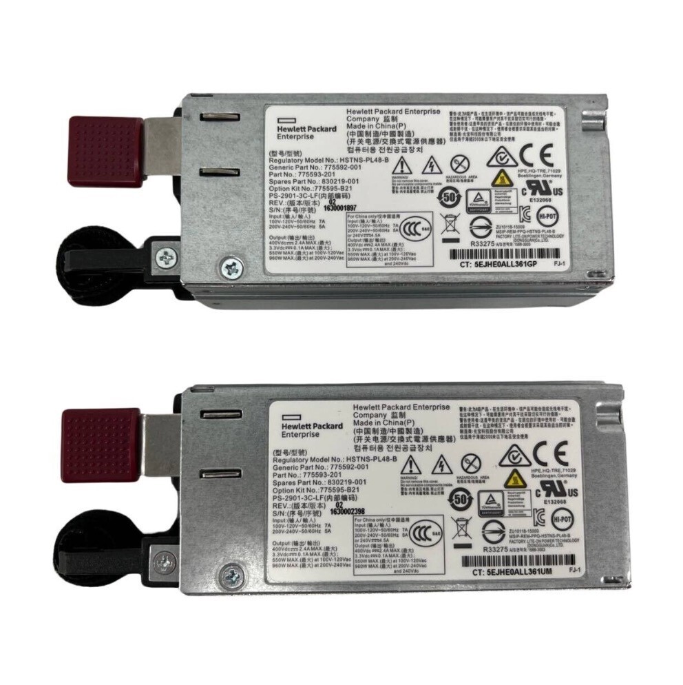Lot of 2 - HP Enterprise 900w Power Supply HSTNS-PL48-B 775592-001 830219-001