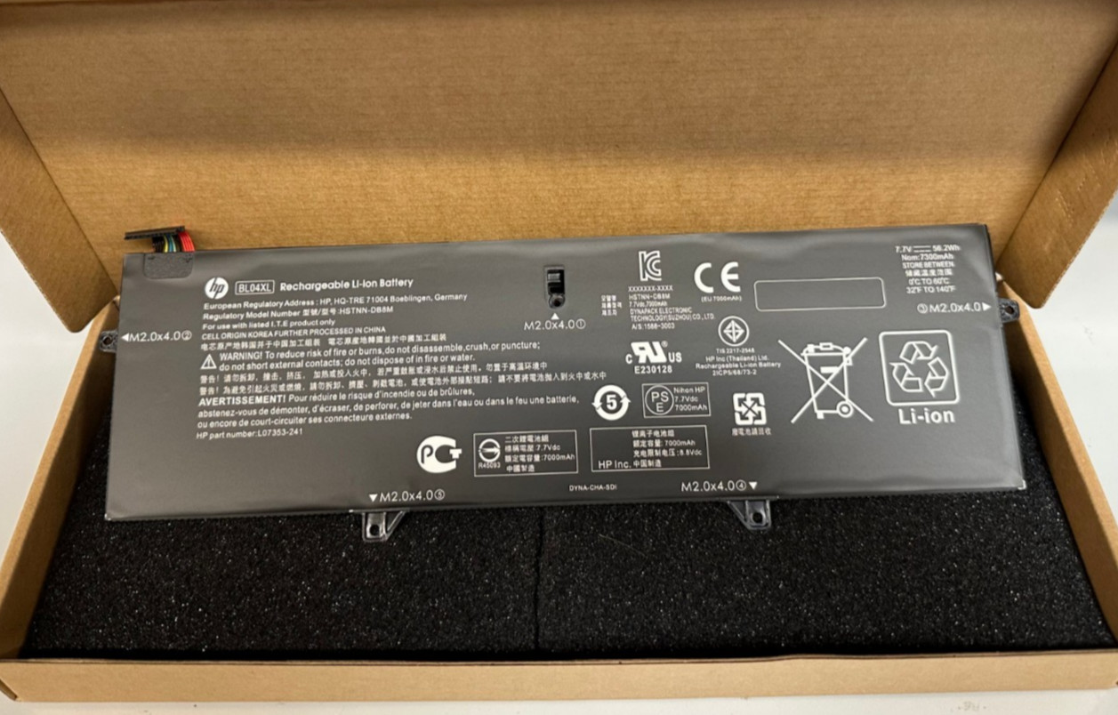 Genuine BL04XL 56.2W Battery for HP EliteBook x360 1040 G5 HSTNN-UB7N L07353-2C1